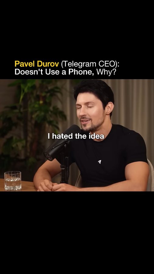 Telegram CEO Your phone is controlling your life… 📱 #shorts #addiction #focus #viral (720p)